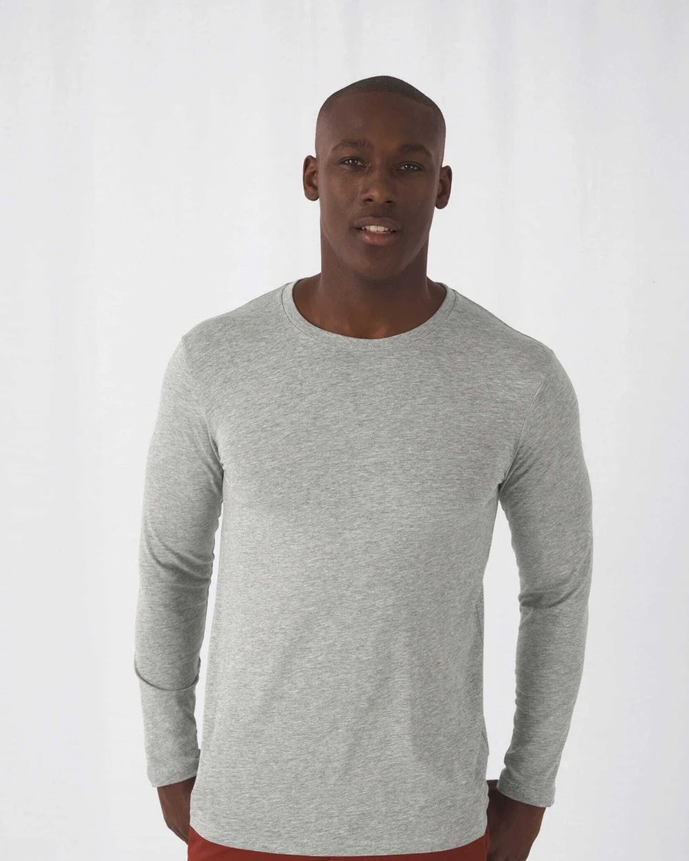 B&C Men's organic Inspire long-sleeved T-shirt T-Shirts personalisierbar