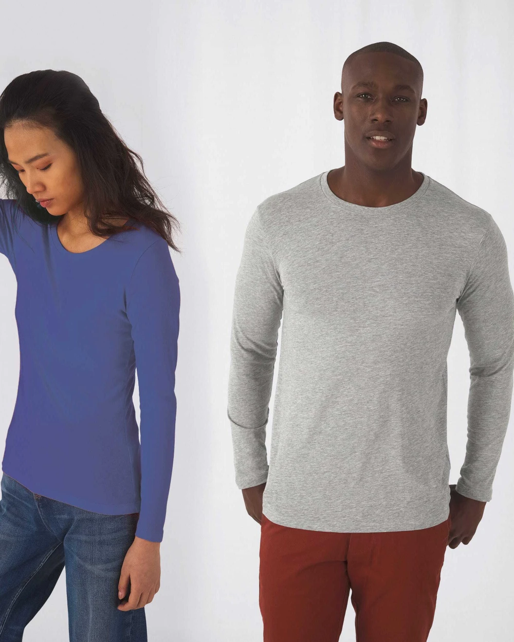 T-Shirts personnalisable B&C T-shirt bio Inspire homme manches longues