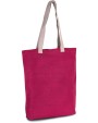 KIMOOD Shoppingtasche aus Jute-Baumwollmischgewebe Tote Bags personalisierbar