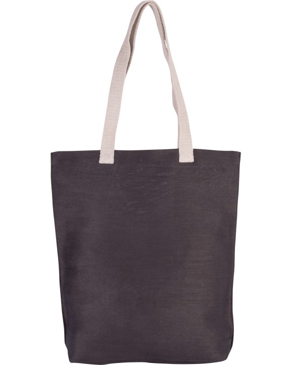 KIMOOD Shoppingtasche aus Jute-Baumwollmischgewebe Tote Bags personalisierbar