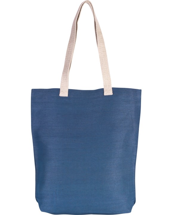 KIMOOD Shoppingtasche aus Jute-Baumwollmischgewebe Tote Bags personalisierbar