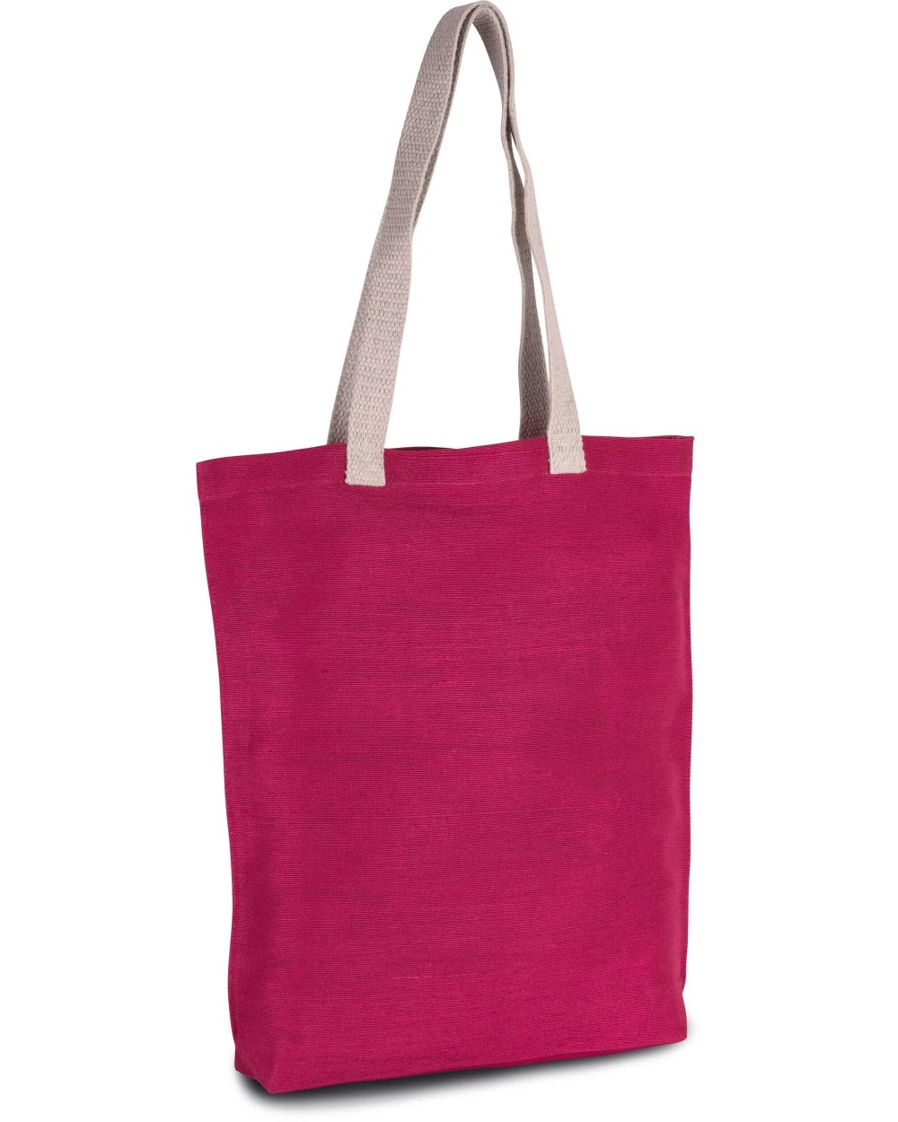 Tote bags KIMOOD Shopper van jute/katoen voor bedrukking &amp; borduring