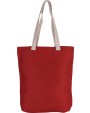 KIMOOD Shoppingtasche aus Jute-Baumwollmischgewebe Tote Bags personalisierbar