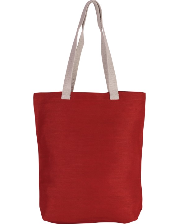 KIMOOD Shoppingtasche aus Jute-Baumwollmischgewebe Tote Bags personalisierbar