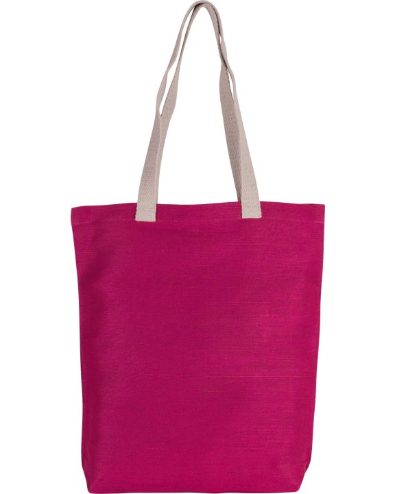 KIMOOD Shoppingtasche aus Jute-Baumwollmischgewebe Tote Bags personalisierbar