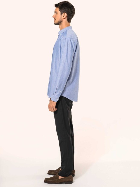 Chemises à personnaliser KARIBAN Chemise Oxford manches longues homme 