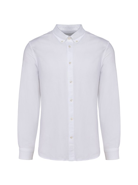 KARIBAN Chemise Oxford manches longues homme /api/colors/7a92cd2d-10d2-40b4-928b-296bb7487506 personnalisable