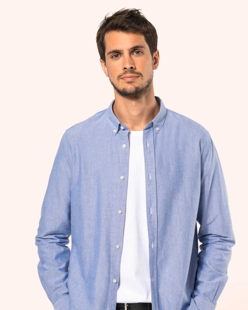 Chemises personnalisable KARIBAN Chemise Oxford manches longues homme