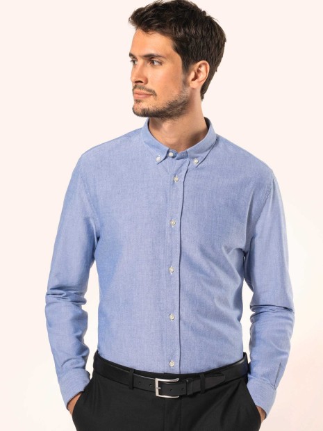 Chemises à personnaliser KARIBAN Chemise Oxford manches longues homme 