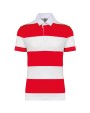 Polos personnalisable KARIBAN Polo rugby rayé manches courtes unisexe