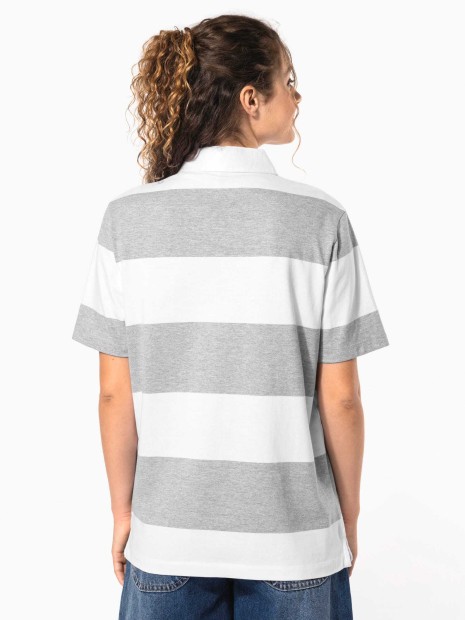 Polos à personnaliser KARIBAN Polo rugby rayé manches courtes unisexe 