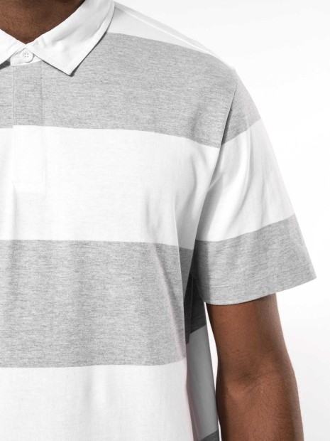 Polos à personnaliser KARIBAN Polo rugby rayé manches courtes unisexe 