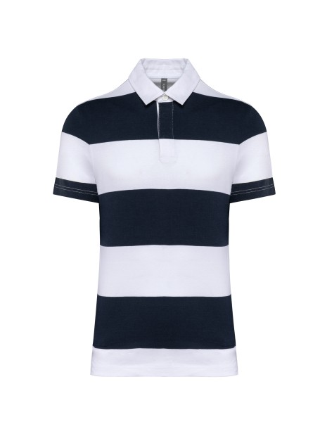 KARIBAN Polo rugby rayé manches courtes unisexe /api/colors/4c56d9a2-217a-4a2b-a210-79f642860e95 personnalisable