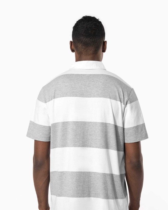 Polos personnalisable Kariban Polo rugby rayé manches courtes unisexe