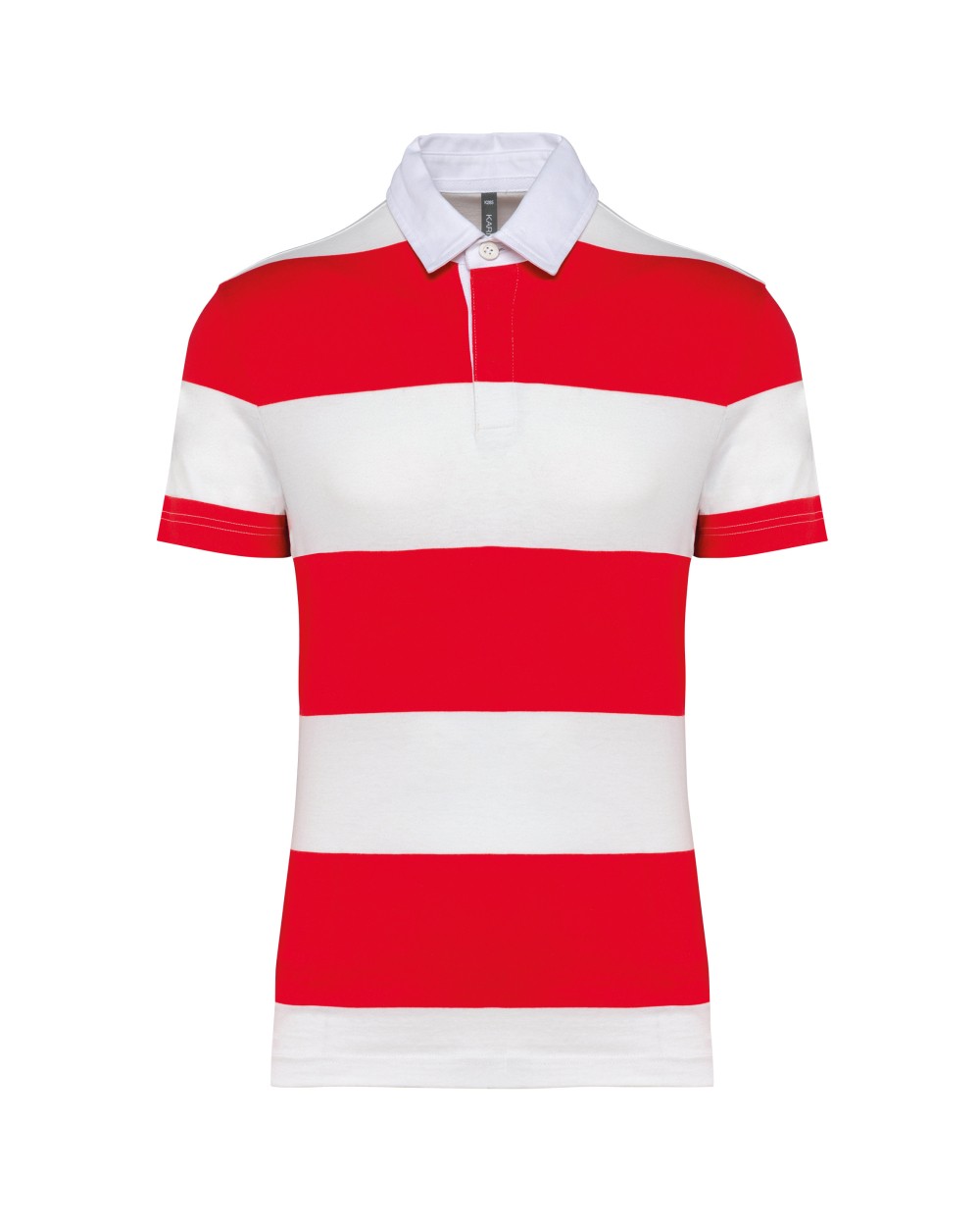 Polos personnalisable KARIBAN Polo rugby rayé manches courtes unisexe