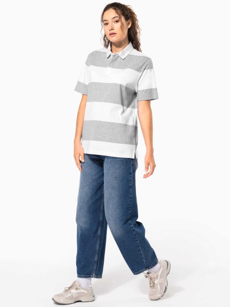 Polos à personnaliser KARIBAN Polo rugby rayé manches courtes unisexe 