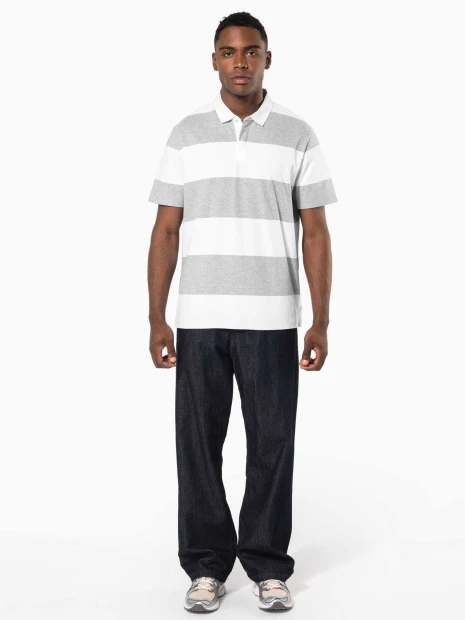 Polos à personnaliser KARIBAN Polo rugby rayé manches courtes unisexe 
