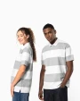 Polo's KARIBAN Gestreepte uniseks polo korte mouwen voor bedrukking &amp; borduring