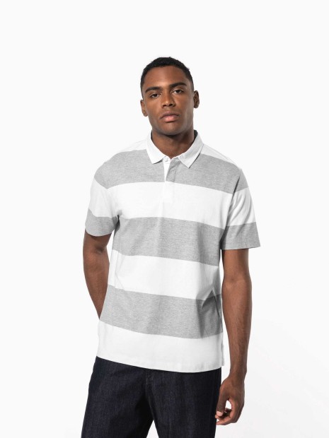 Polos à personnaliser KARIBAN Polo rugby rayé manches courtes unisexe 