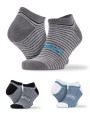 Sous-Vêtements personnalisable SPIRO 3-Pack Mixed Stripe Sneaker Socks