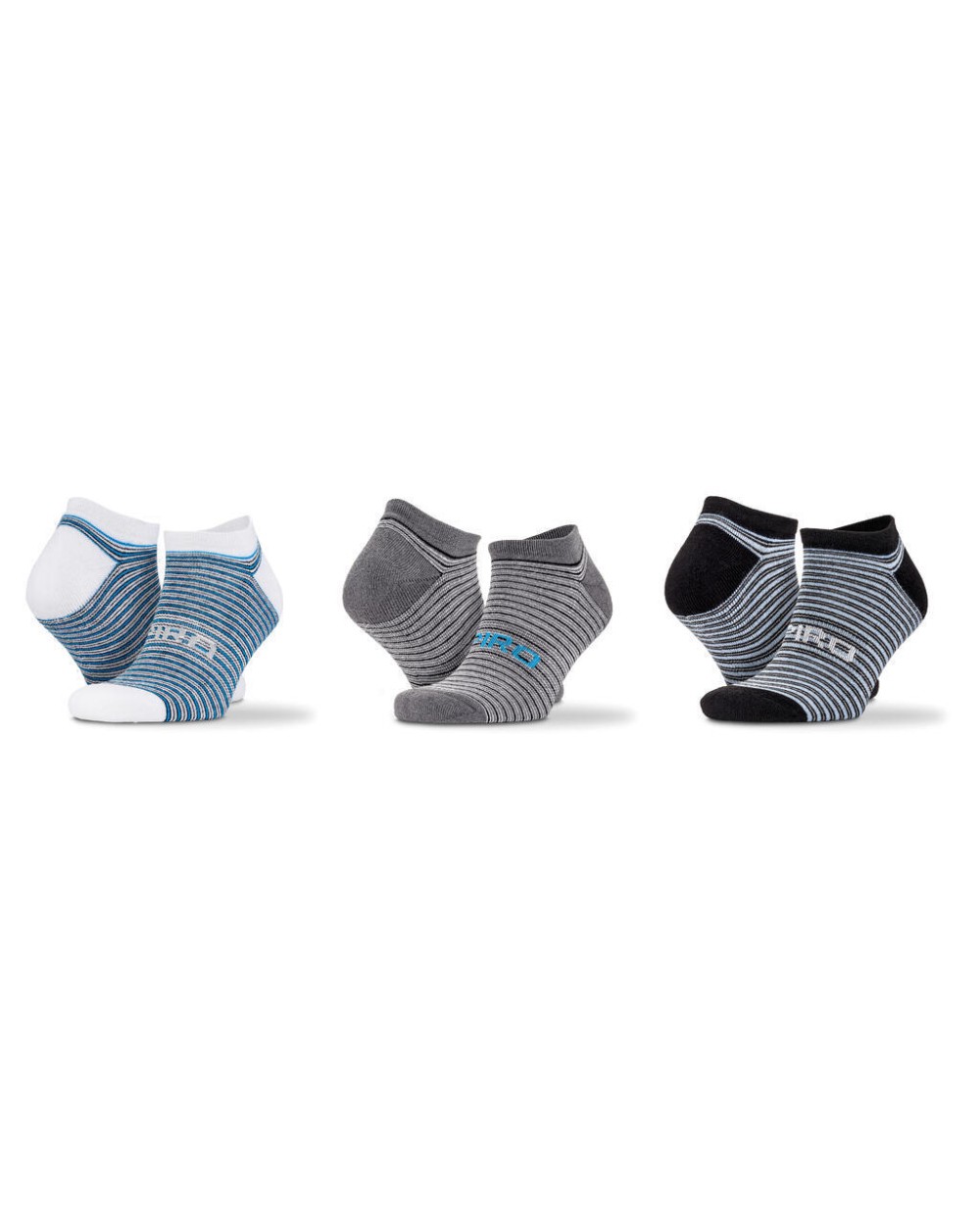 Sous-Vêtements personnalisable SPIRO 3-Pack Mixed Stripe Sneaker Socks