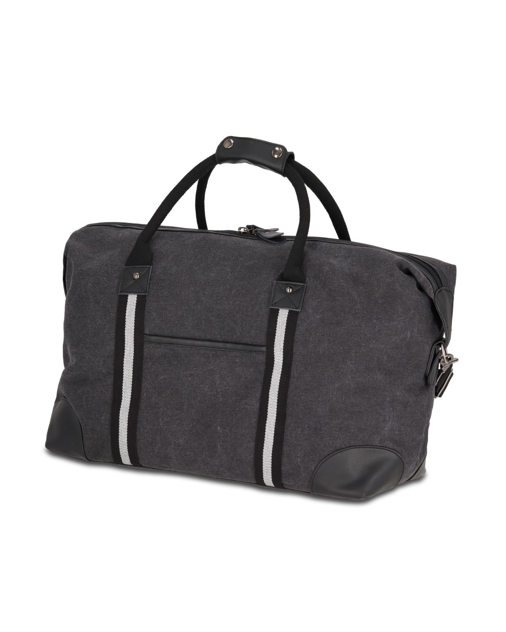 Tassen & Zakken 4DO Gerecycled katoenen canvas weekendtas Harper voor bedrukking &amp; borduring