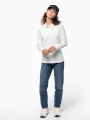 Polos à personnaliser KARIBAN Polo piqué manches longues Bio180 femme 