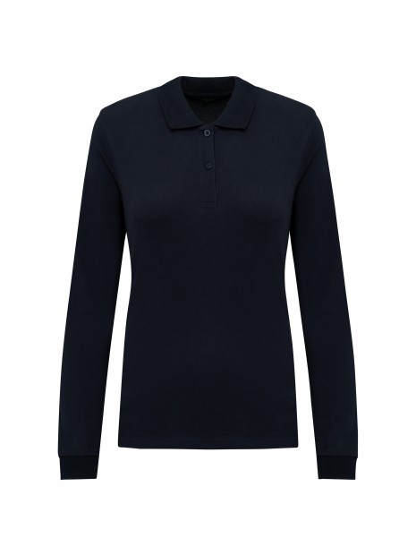 KARIBAN Polo piqué manches longues Bio180 femme /api/colors/b68891a9-1d28-4f7a-8deb-775c45027afd personnalisable