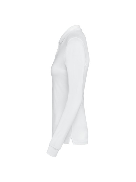 KARIBAN Polo piqué manches longues Bio180 femme /api/colors/7a92cd2d-10d2-40b4-928b-296bb7487506 personnalisable