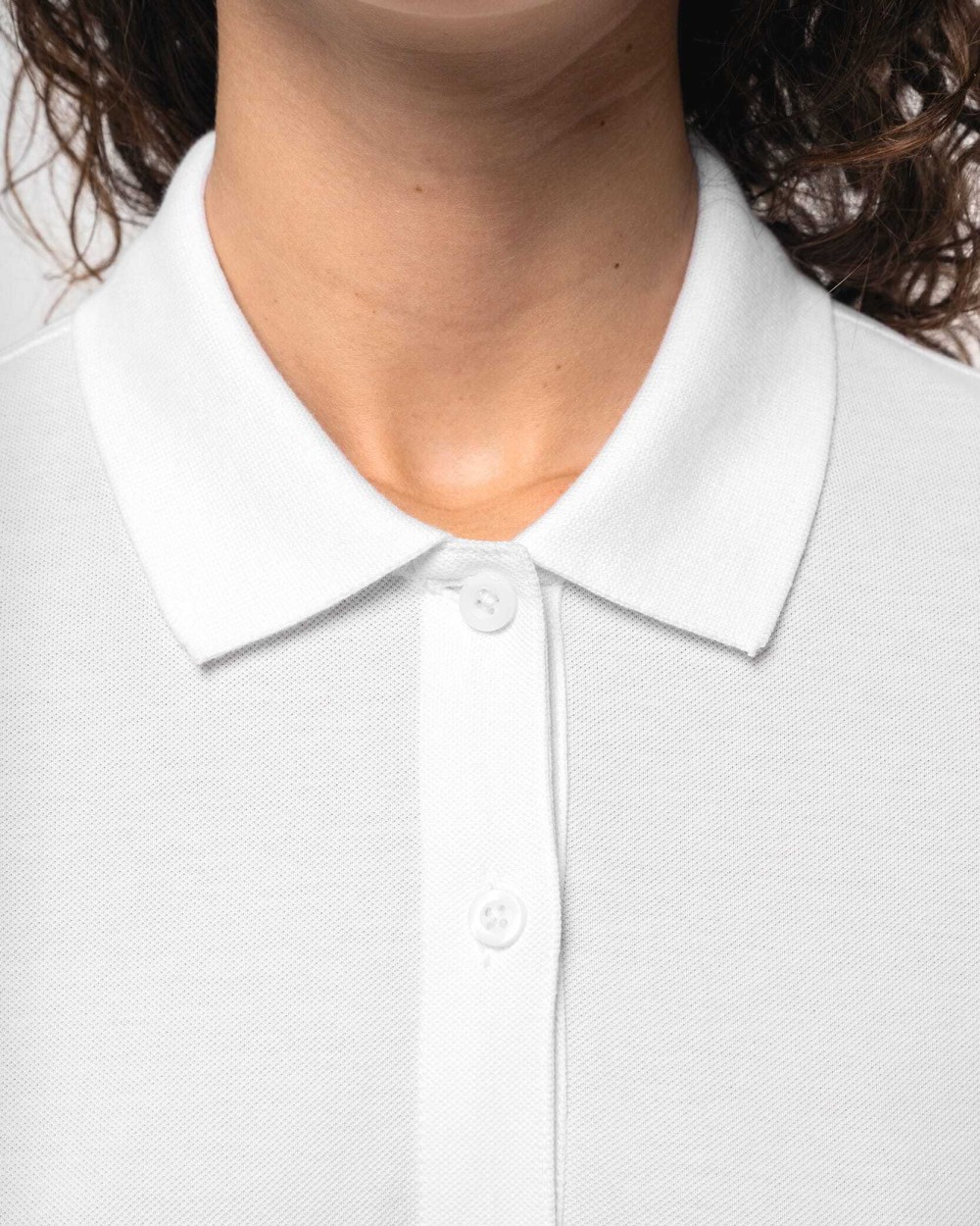 Chemises personnalisable KARIBAN Polo piqué manches longues Bio180 femme