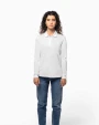 Polos personnalisable KARIBAN Polo piqué manches longues Bio180 femme