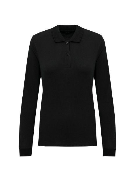 KARIBAN Polo piqué manches longues Bio180 femme /api/colors/b9fdad4a-5e94-45cb-8c03-c08b349b28c3 personnalisable
