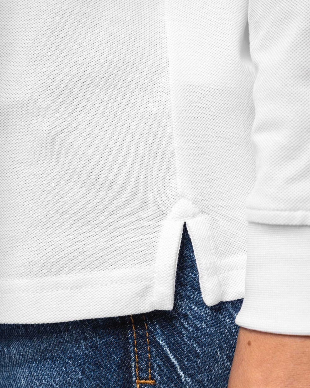 KARIBAN Damen Piqué-Polohemd lange Ärmel Bio180 Hemden personalisierbar