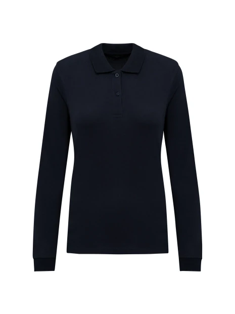 KARIBAN Polo piqué manches longues Bio180 femme /api/colors/b68891a9-1d28-4f7a-8deb-775c45027afd personnalisable