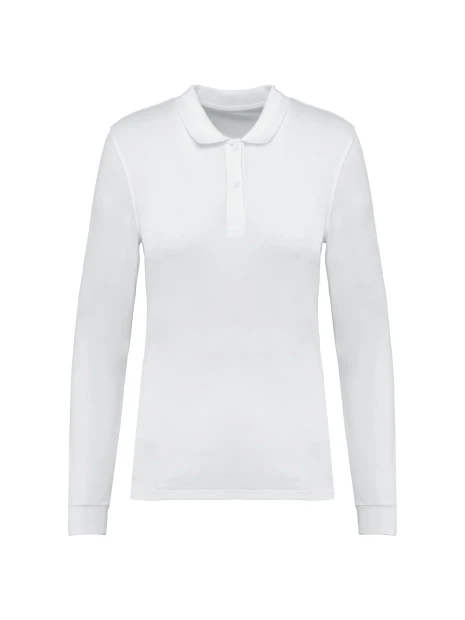 KARIBAN Polo piqué manches longues Bio180 femme /api/colors/7a92cd2d-10d2-40b4-928b-296bb7487506 personnalisable