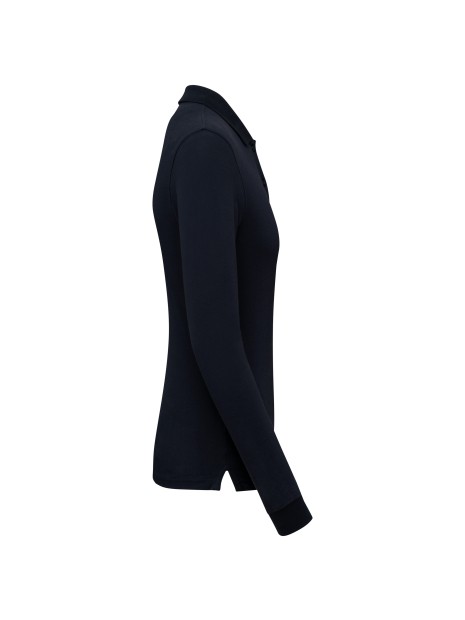 KARIBAN Polo piqué manches longues Bio180 femme /api/colors/b68891a9-1d28-4f7a-8deb-775c45027afd personnalisable