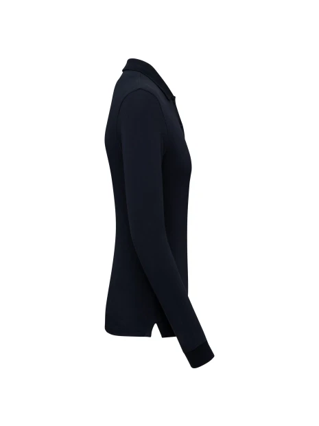 KARIBAN Polo piqué manches longues Bio180 femme /api/colors/b68891a9-1d28-4f7a-8deb-775c45027afd personnalisable