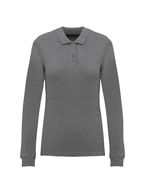 KARIBAN Polo piqué manches longues Bio180 femme /api/colors/5fcefcdd-901a-471b-86f6-fd6b6c59cd10 personnalisable