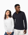 KARIBAN Damen Piqué-Polohemd lange Ärmel Bio180 Hemden personalisierbar
