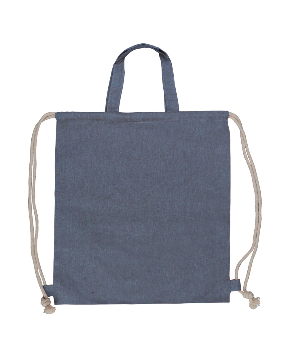 4DO Tasche/Beutel mit Kordelzug aus recycelter Baumwolle 38x42cm Taschen personalisierbar