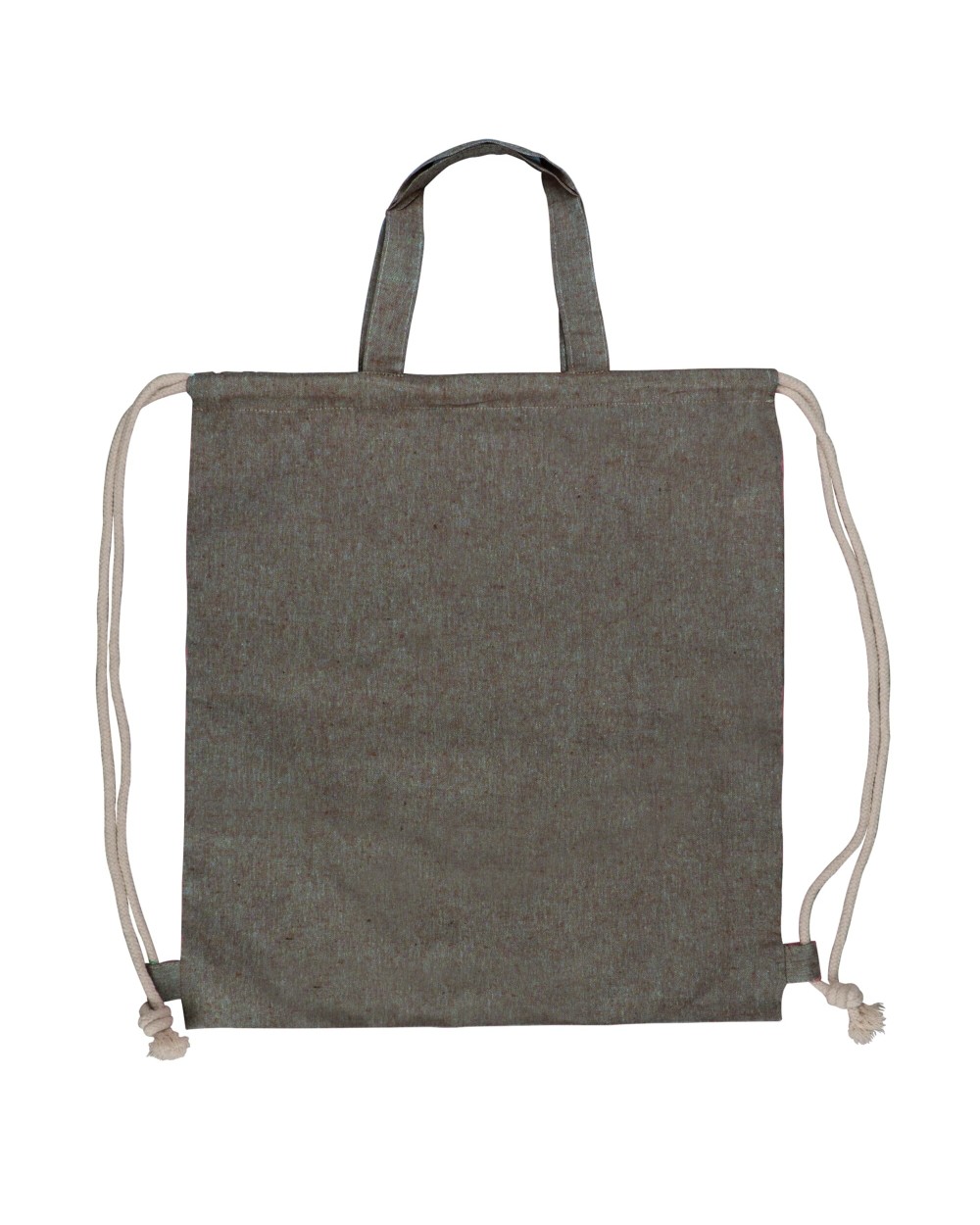 4DO Tasche/Beutel mit Kordelzug aus recycelter Baumwolle 38x42cm Taschen personalisierbar