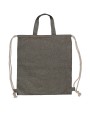 4DO Tasche/Beutel mit Kordelzug aus recycelter Baumwolle 38x42cm Taschen personalisierbar