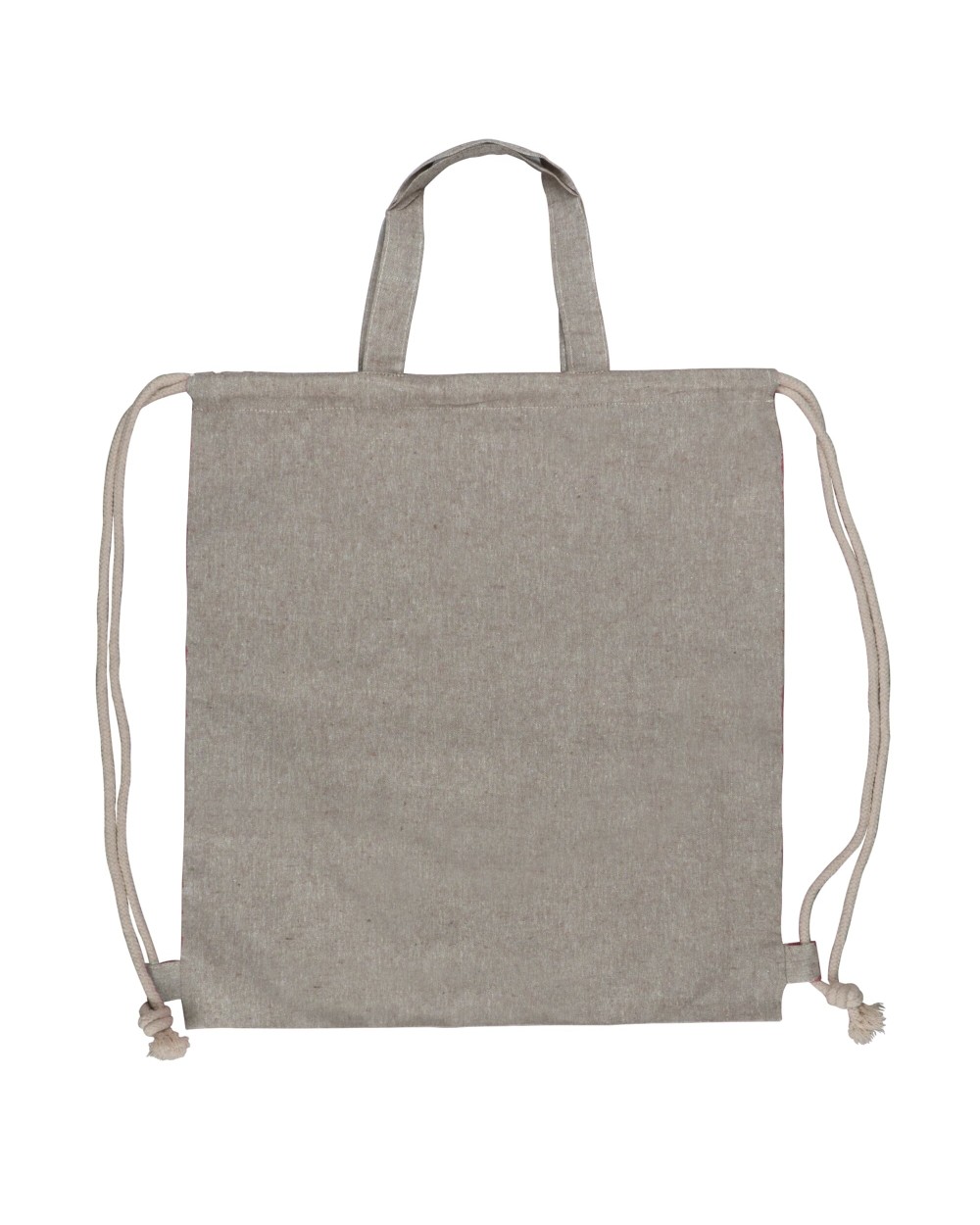 4DO Tasche/Beutel mit Kordelzug aus recycelter Baumwolle 38x42cm Taschen personalisierbar
