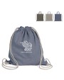 4DO Tasche/Beutel mit Kordelzug aus recycelter Baumwolle 38x42cm Taschen personalisierbar