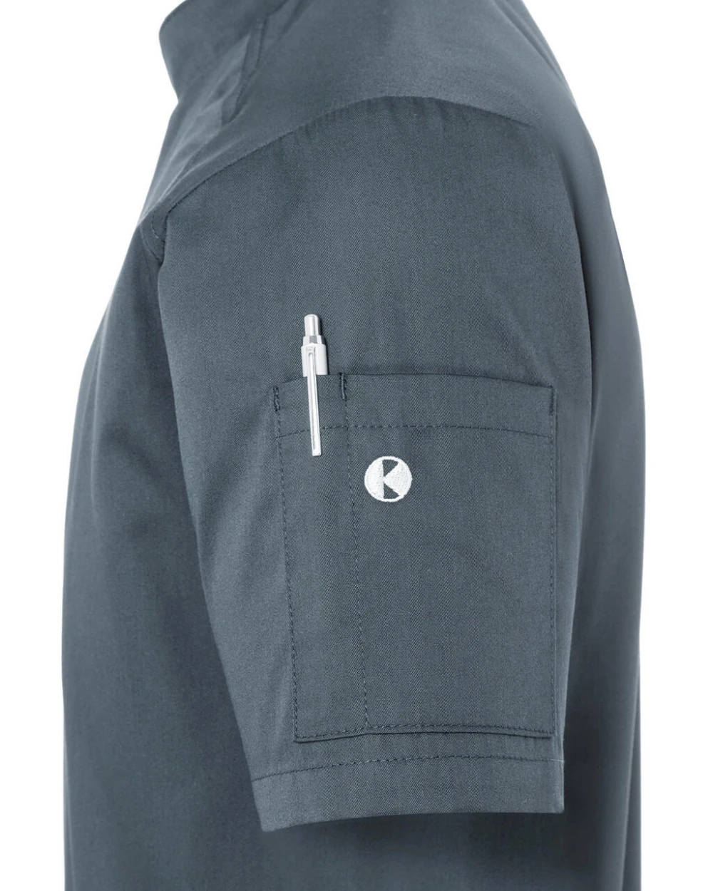Jassen KARLOWSKY Short-Sleeve Chef Jacket Modern-Look voor bedrukking &amp; borduring