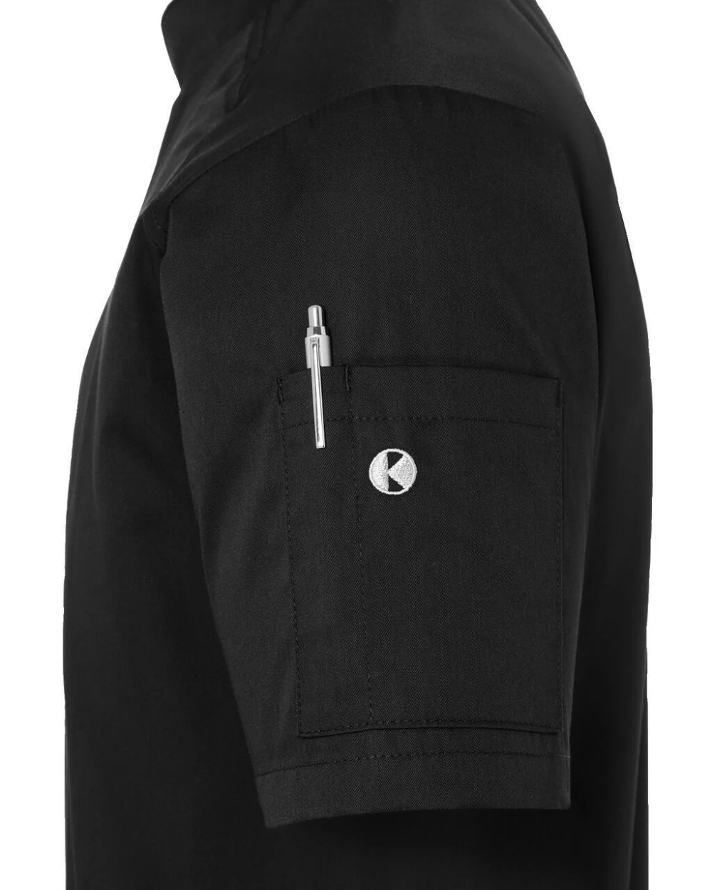 Jassen KARLOWSKY Short-Sleeve Chef Jacket Modern-Look voor bedrukking &amp; borduring