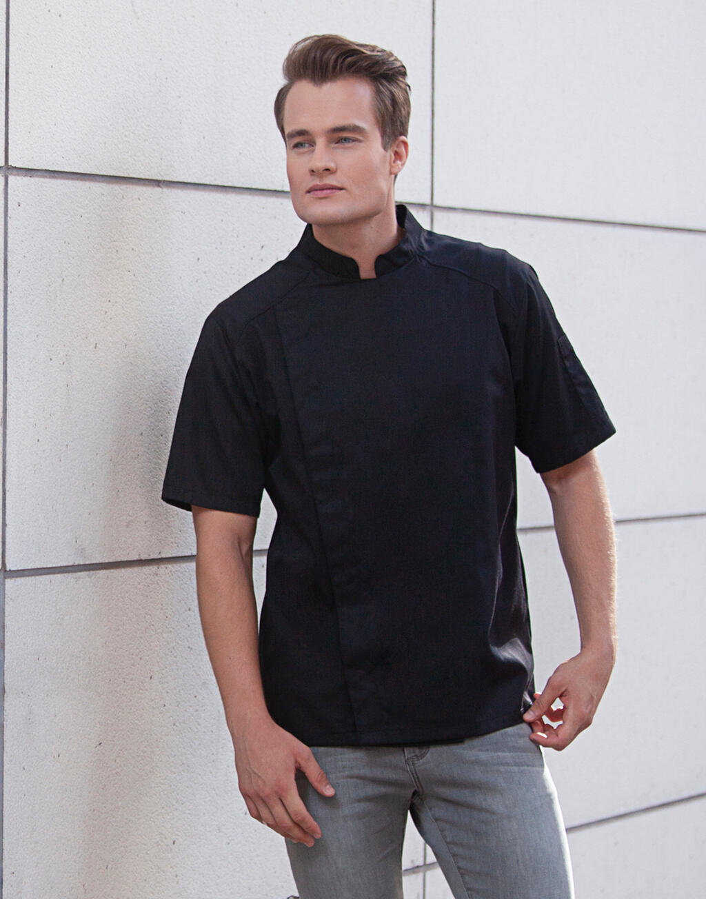 KARLOWSKY Short-Sleeve Chef Jacket Modern-Look Jacken personalisierbar
