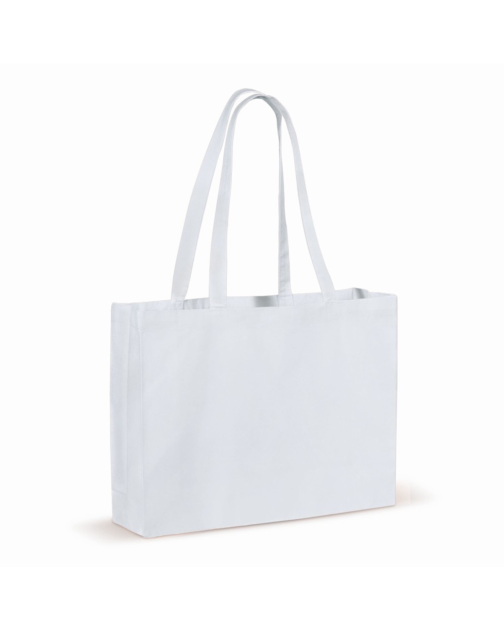 Tote bags 4DO Draagtas gerecycled katoen met bodem 140g/m² 49x14x37cm voor bedrukking &amp; borduring