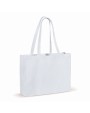 Tote bags 4DO Draagtas gerecycled katoen met bodem 140g/m² 49x14x37cm voor bedrukking &amp; borduring