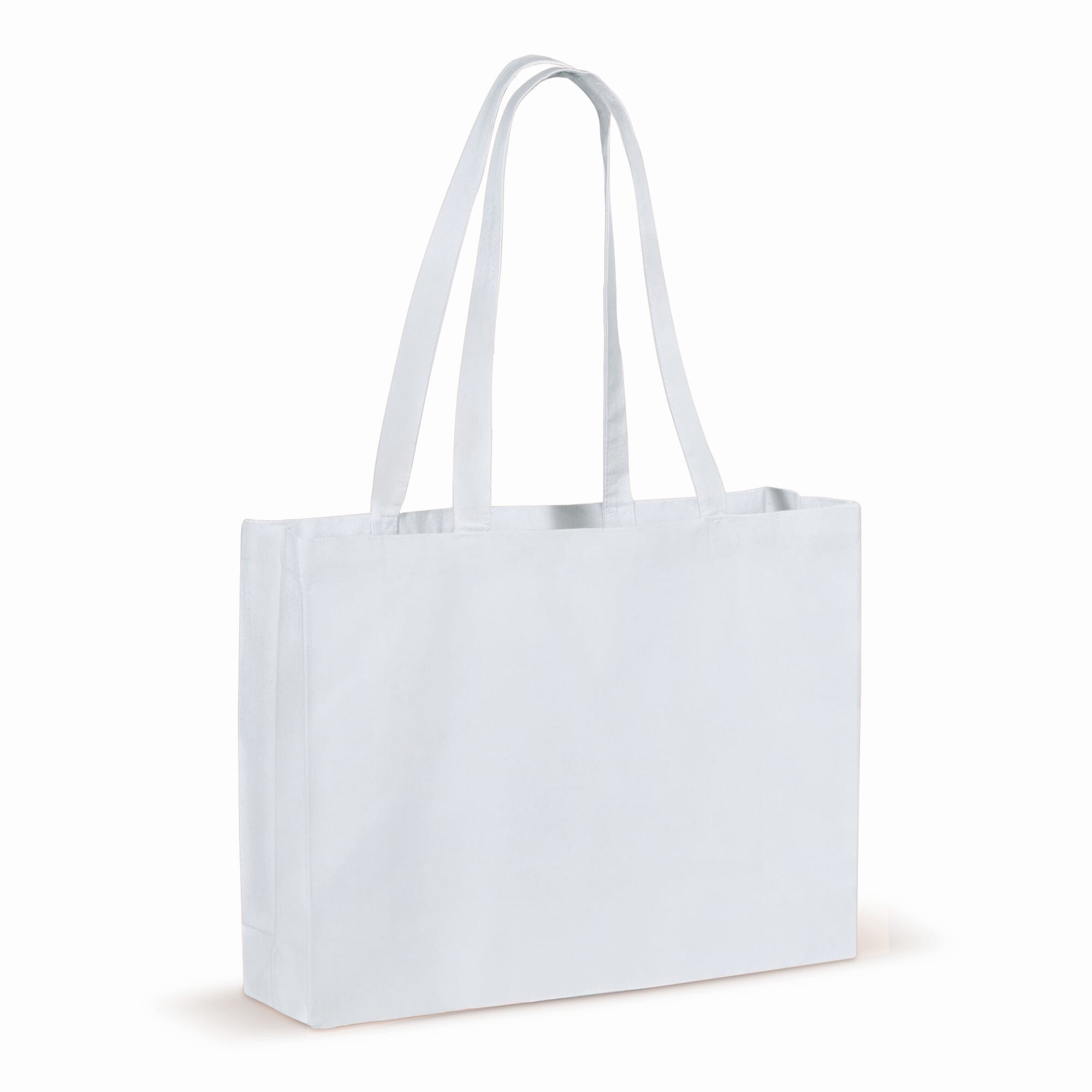 Tote bags personnalisable 4DO Recycled cotton bag with gusset 140g/m² 49x14x37cm